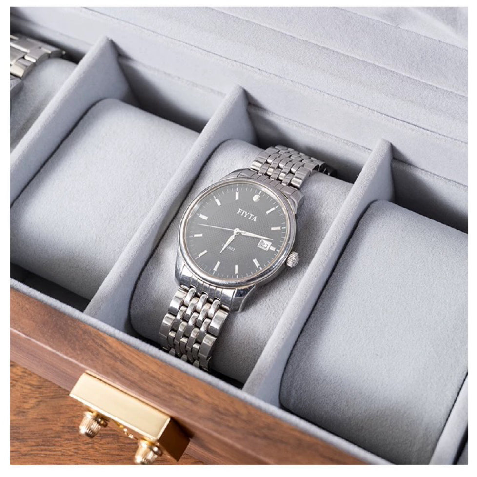 Rerlaur Minimalist Walnut Watch Storage Case