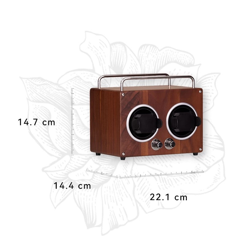 Rerlaur Teck Walnut Automatic Watch Winder
