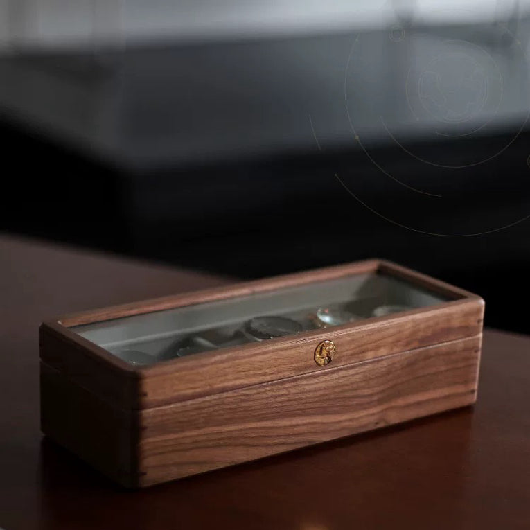 Rerlaur Winston Minimalist Walnut Watch Storage Case