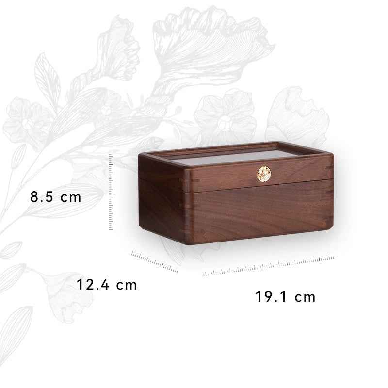 Rerlaur Winston Minimalist Walnut Watch Storage Case